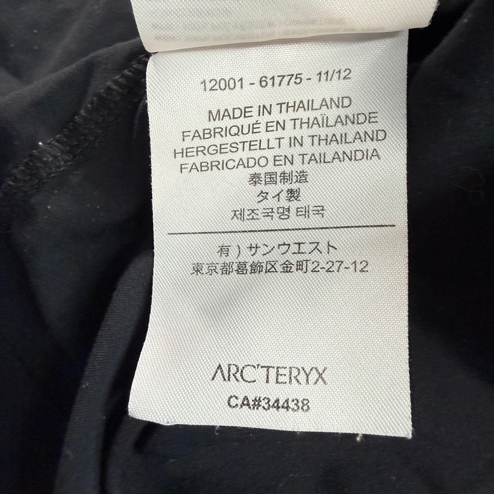 Arc'teryx Skyline LS Shirt Mens Medium Black Snap Front Technical Hiking Travel - Picture 8 of 9